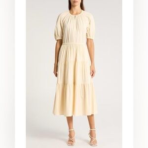NWT A.L.C Maxi Mischa Cotton Dress in Natural - Size 6